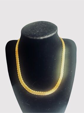 Monet Vintage Gold-Tone Braided Necklace